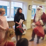 Kalėdų proga sveikino Palangos LIONS moterų klubo atstovė Raimonda Mitkuvienė